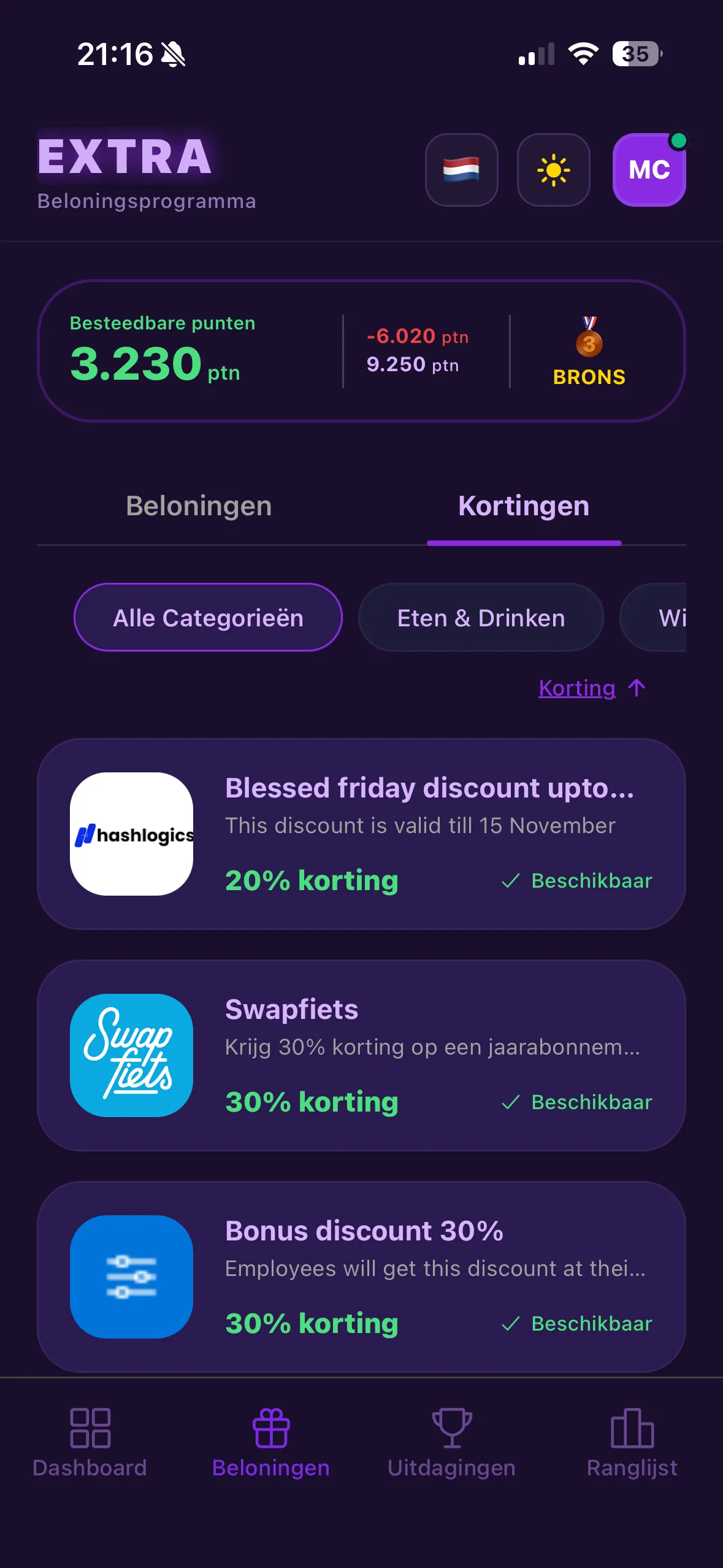 EXTRA app โ discount codes and partner deals