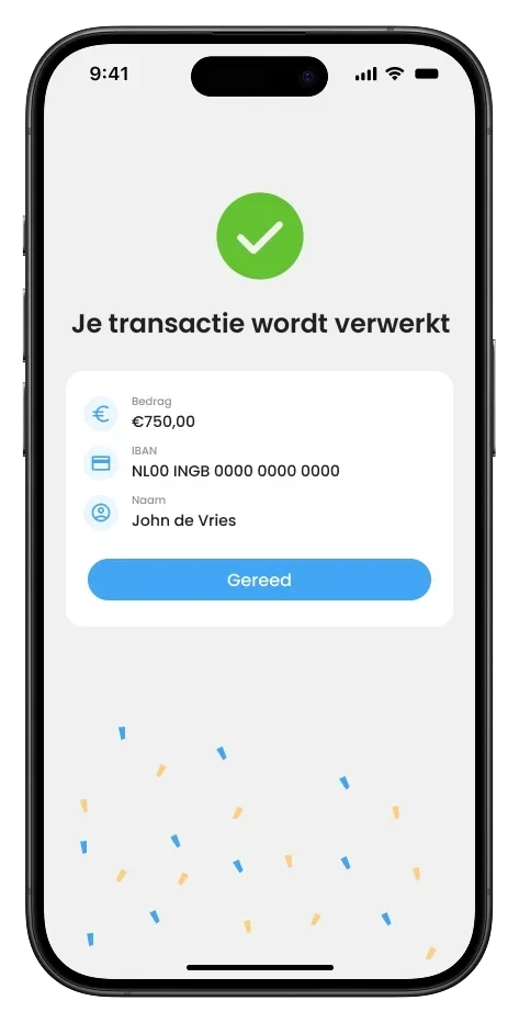Jixbee: je transactie wordt verwerkt